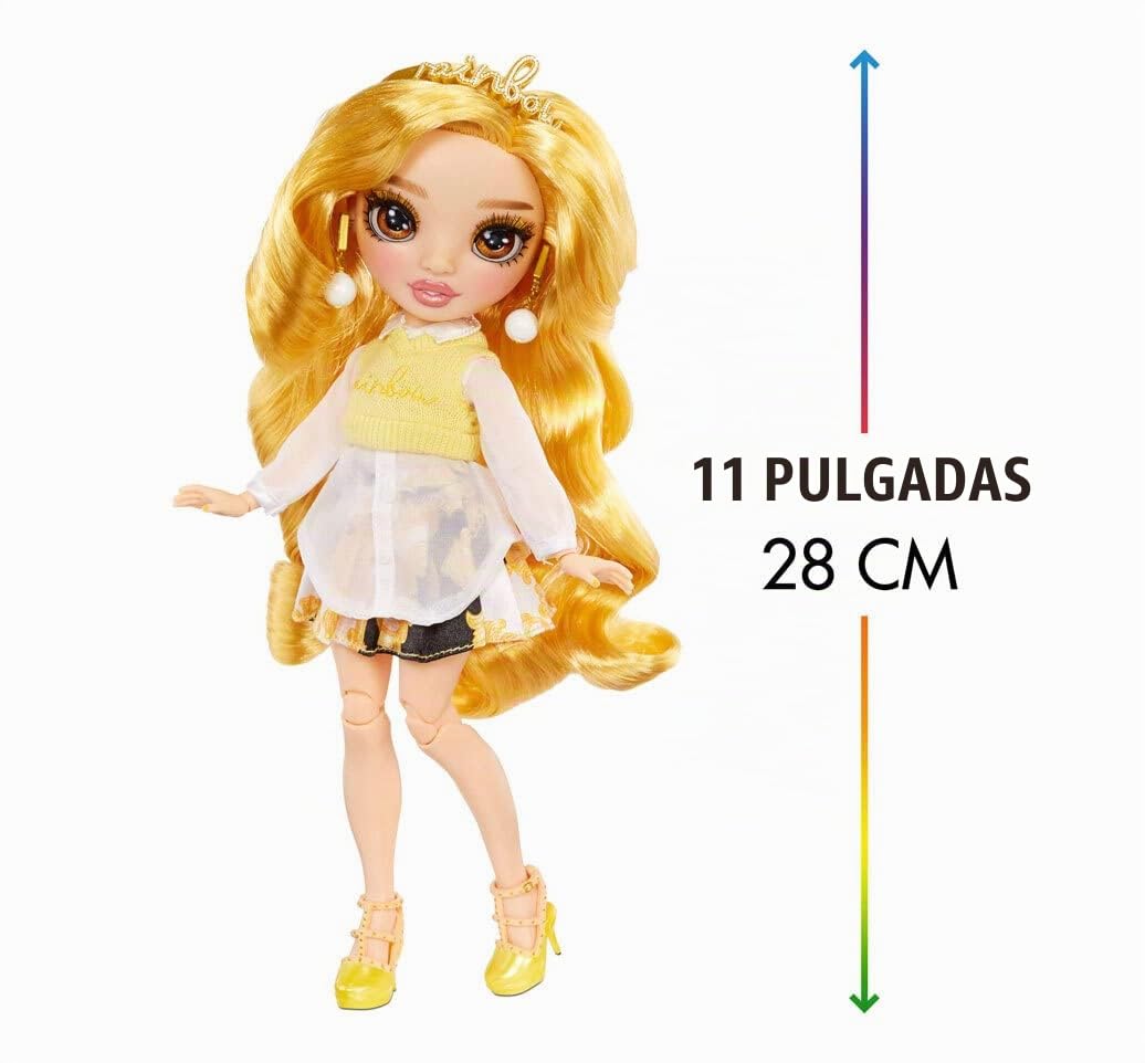 RAINBOW HIGH 575757EUC Muñeca de Moda con 2 Prendas y Accesorios para muñecas, Edad: 6-12 años, Caléndula (Amarillo), Sheryl Meyer