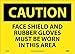 C487PB - PS Vinyl - Personal Protection (PPE), OSHA Caution Signs, NMC - Each