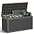 MAIUSCOLI 268 Gallon Outdoor Deck Box,Storage Lockable Waterproof Patio Furniture,Garden Tools,Cushions,Pool Accessories Outside Storage Resin Box(Black)