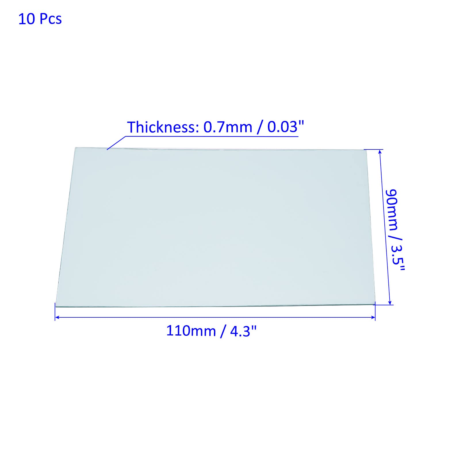 M METERXITY 10 Pack Welding Helmet Cover Lens, Right Angle Darkening Welding Lens Replacement - Image 3