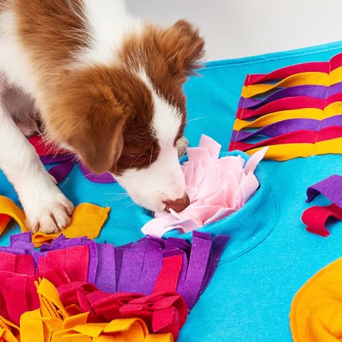 Tapete de snuffle para cães, tapete de alimentação lenta para animais de estimação de tecido lavável