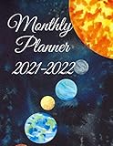 Monthly Planner 2021-2022: Galaxy Design, Yearly Planner Calendar | 24 Calendar Monthly Book | 2 Year Planner Organizer Book | Yearly Goal Planner | ... Calendar Book) Size in 8.5''×11'', 133 Pages
