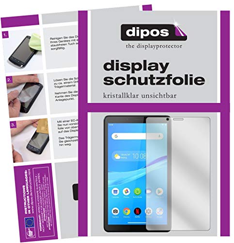 dipos I 2X Protector de Pantalla Compatible con Lenovo Tab M7 pelicula Protectora Claro