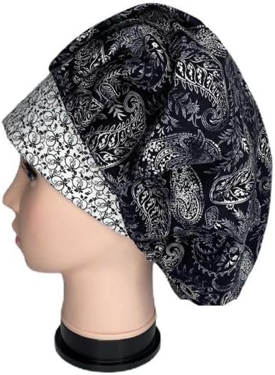 Bouffant Scrub Cap Deep Nights Scrub Hat OR Hats Womens Scrub Caps