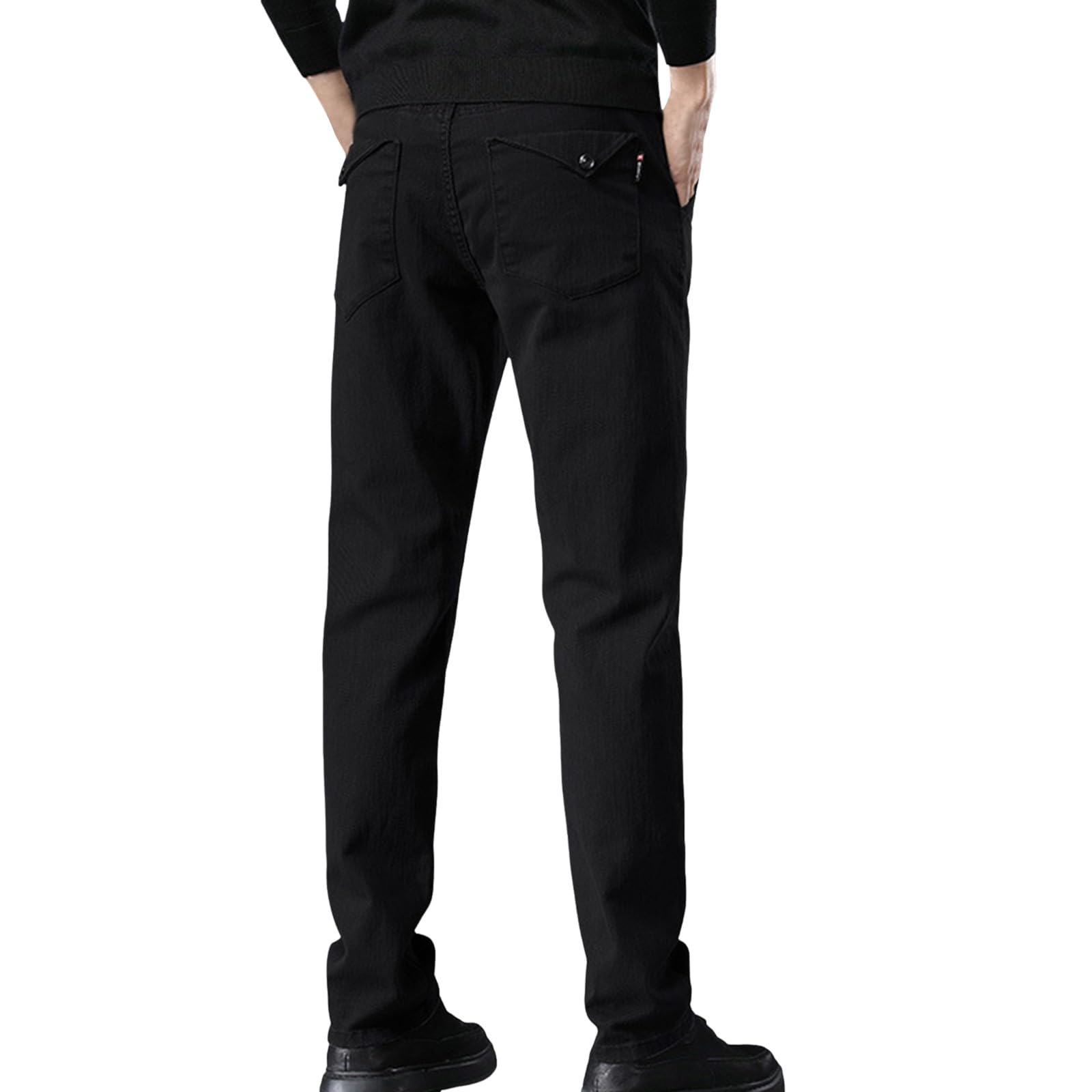 Jeans Strappati Uomo, Pantaloni Jeans Uomo Pantaloni da Allenamento Pantaloni Piegare Lavoro Denim Sfilacciato Vintage Hole Wash Men's Jeans Pantalone Jeans Estivi Jeans da Uomo Casual E Versatili