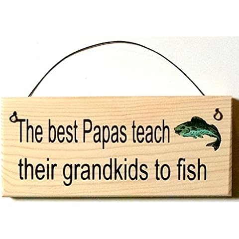 All About Signs 2 The Best Papas Teach Their Grandkids to Fish Sign Cover