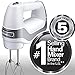 Hamilton Beach Professional 5-Speed Electric Hand Mixer with High-Performance DC Motor, Slow Start, Snap-On Storage Case, Stainless Steel Beaters & Whisk, White (62652)