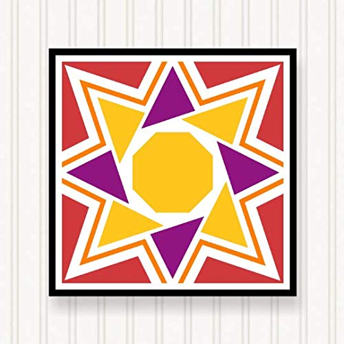 Sign Stuff, Inc. BQ065-03 Barn Quilt - 6 Sizes - Bright Colors - Head-Turning Curb Appeal - Premium Quality Lasts for Years & Years (46