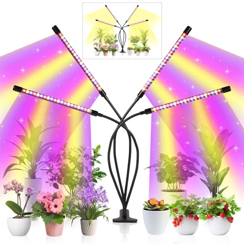 shalaker Grow Lights for Indoor Plants,80 LED Plant Lights with Full Spectrum & Red Blue Spectrum...