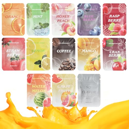 13 Pcs Breathing Necklace Flavoured Filters Fruit Flavoured Inner Filters for Breathing Necklace Anxiety Stress Relief