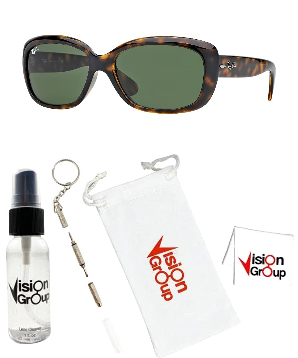 Ray-Ban RB4101 Jackie Ohh Sunglasses + Vision Group Accessories Bundle