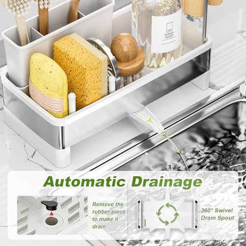Ewaiira 9.8 Stainless Steel Sink Caddy - 10.99 w/ Code + 50% Off Code 78NO32J7 - image 5