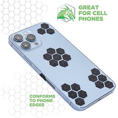 Dragon Grips Grip Tape Cell Phone Grip Stickers Mouse Grip Tape. Black 84Pc Multi Purpose Set Rubberized Grip Stickers. Rubber Grip Adhesive Strips For Phone, Laptop, Ipad, Iphone, Tablets & Gaming #TOP2