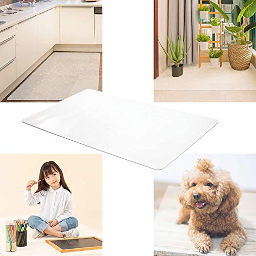 Yibcn Transparent Tapis, Antidérapant Anti-Rayures pour Maison Salon Restaurant Table Et Chaise Tapis De Protection Tapis, PVC Plastique Non Toxique Pas D'odeur Anti-dérapant Protection Sol Cover