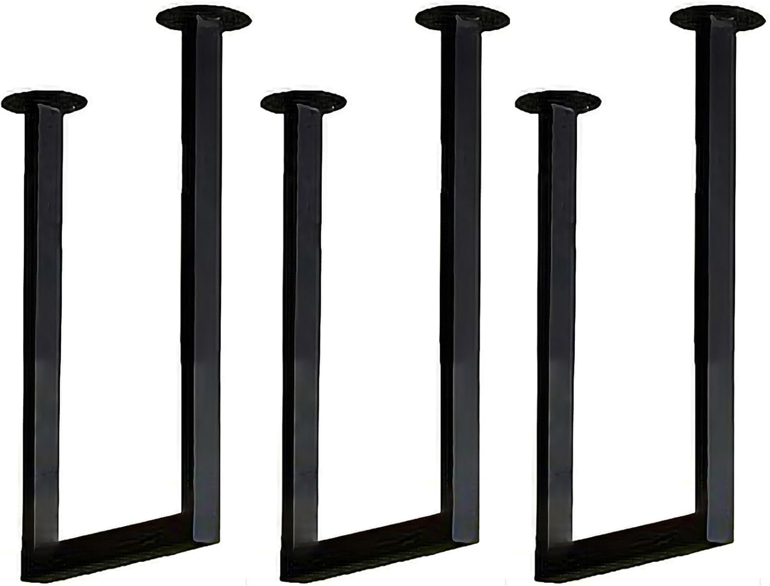 Support d'étagère de plafond noir en métal robuste 30x40 cm lot de 3 pour rangement suspendu