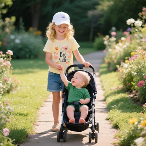 Image of Big Sister Shirt Toddler Shirts Promoted to Big Sister Announcement Big Sis Tees Little Kids Top 2-7T