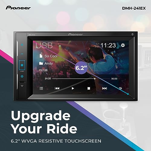 Pioneer DMH-240EX Dmh-241Ex Digital Multimedia Receiver, 6.2 Inch Resistive Touchscreen, Double-Din thumb #1