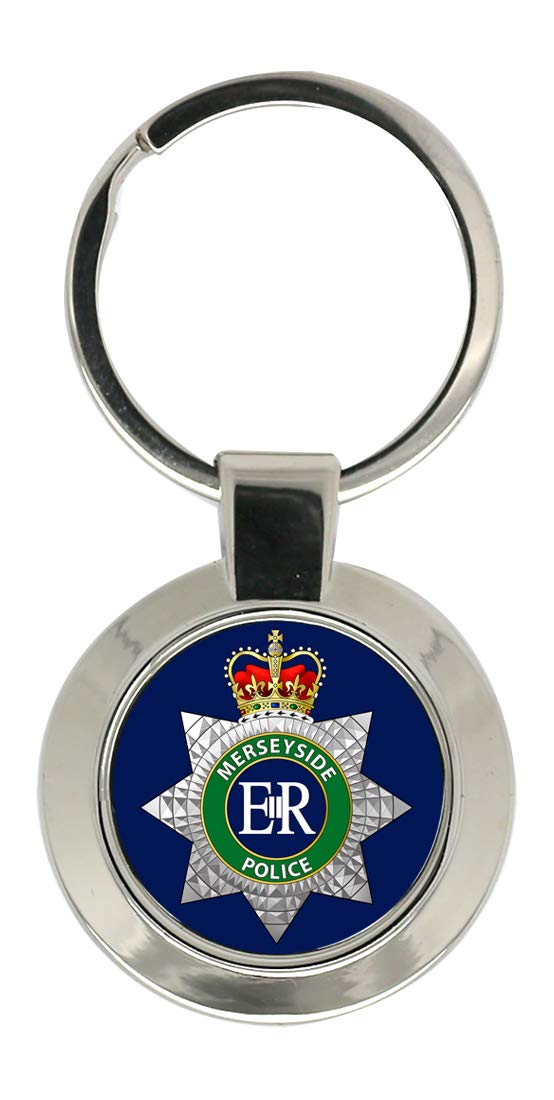 Giftshop Uk Unisex Silver Coloured Metal Merseyside Police Key Ring