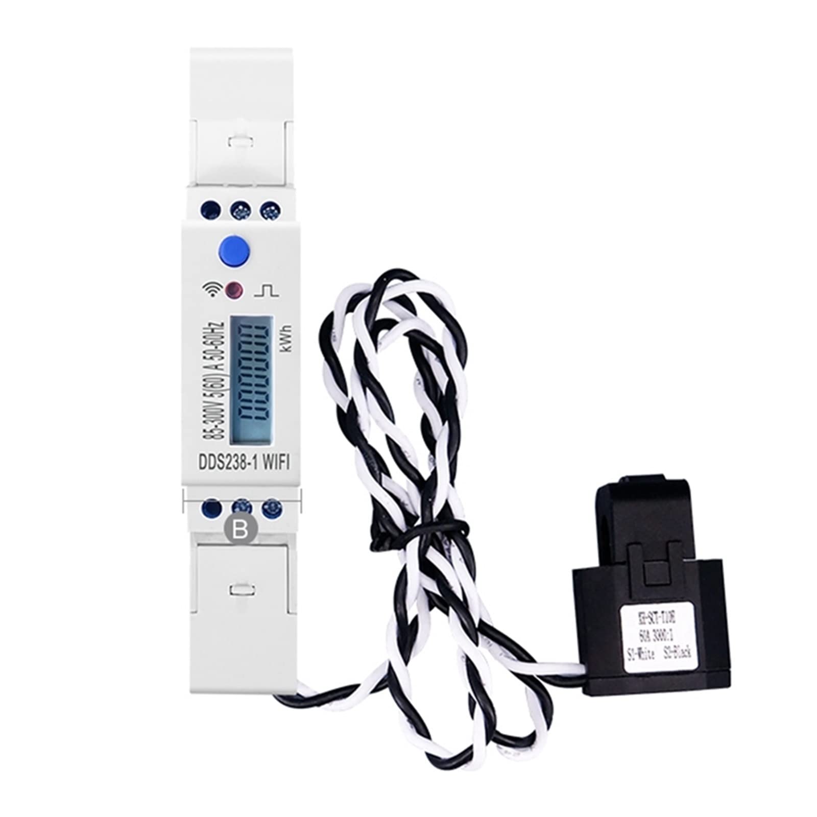 Contatore elettrico digitale, Din Rail 18Mm Tuya Smart Energy Meter Timer monofase for misuratore Kwh monitor consumo energetico Monitora e registra il consumo energetico