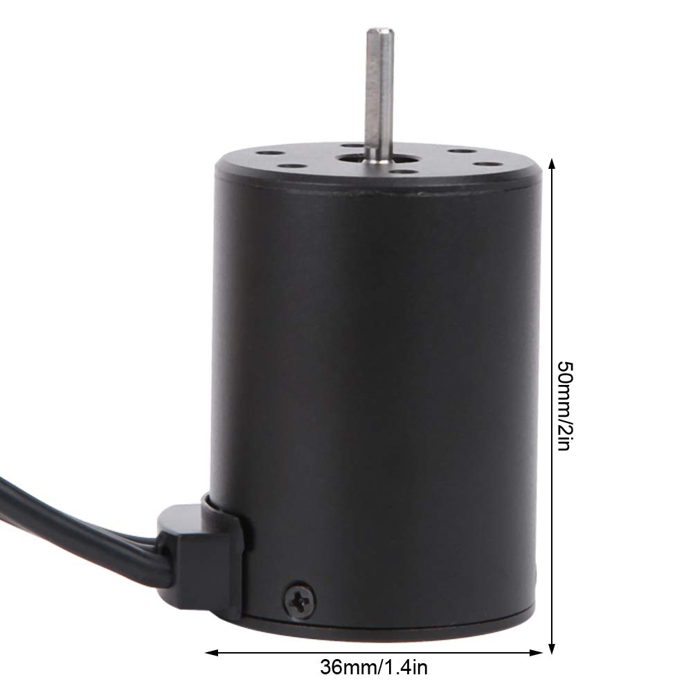 Keenso 3650 3900 KV Samochodowy bezszczotkowy silnik bezczujnikowy, wodoodporny zestaw ESC 60 A do ciężarówki 1/10 RC