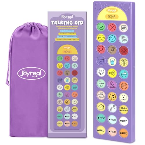 Image of AAC Device for Autism, Joyreal Non Verbal Communication Tools for Speech Therapy & Stroke Rehab. Autism Talking Aids with 6 Programmable Buttons & Adjustable Volume, Autism Toys for Kids and Adults