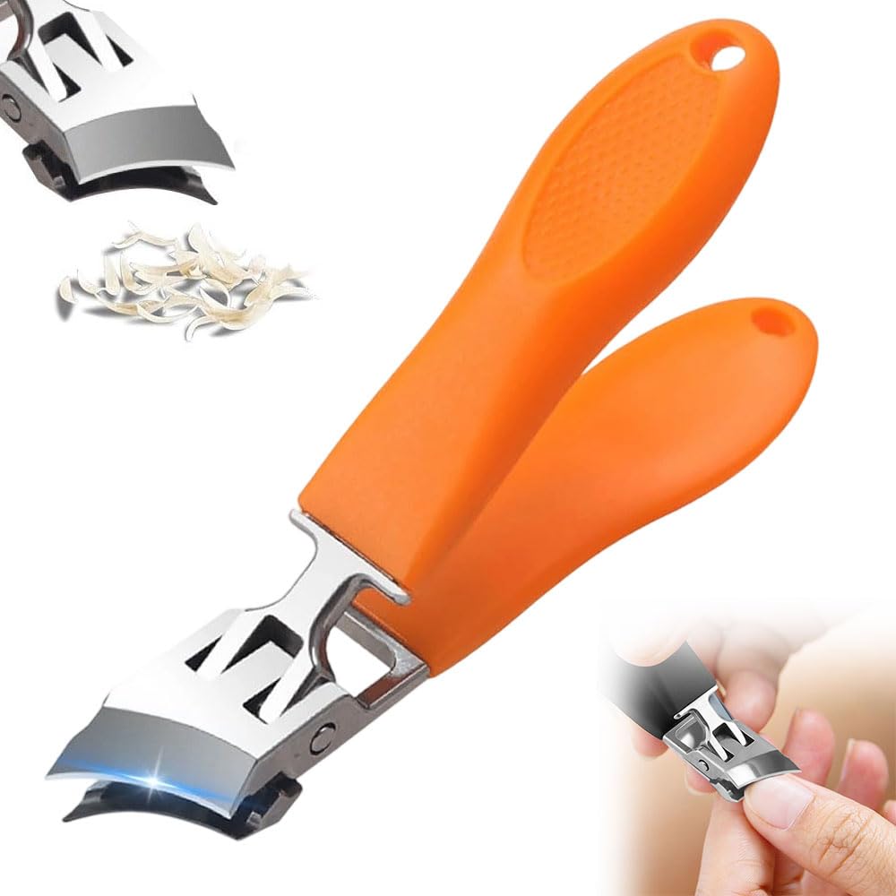 Wide Jaw Opening Anti-Splash Slanted Nail Clipper 2026 New Fingernail and Toenail Clippers Clippers for Ingrown Nails Curved