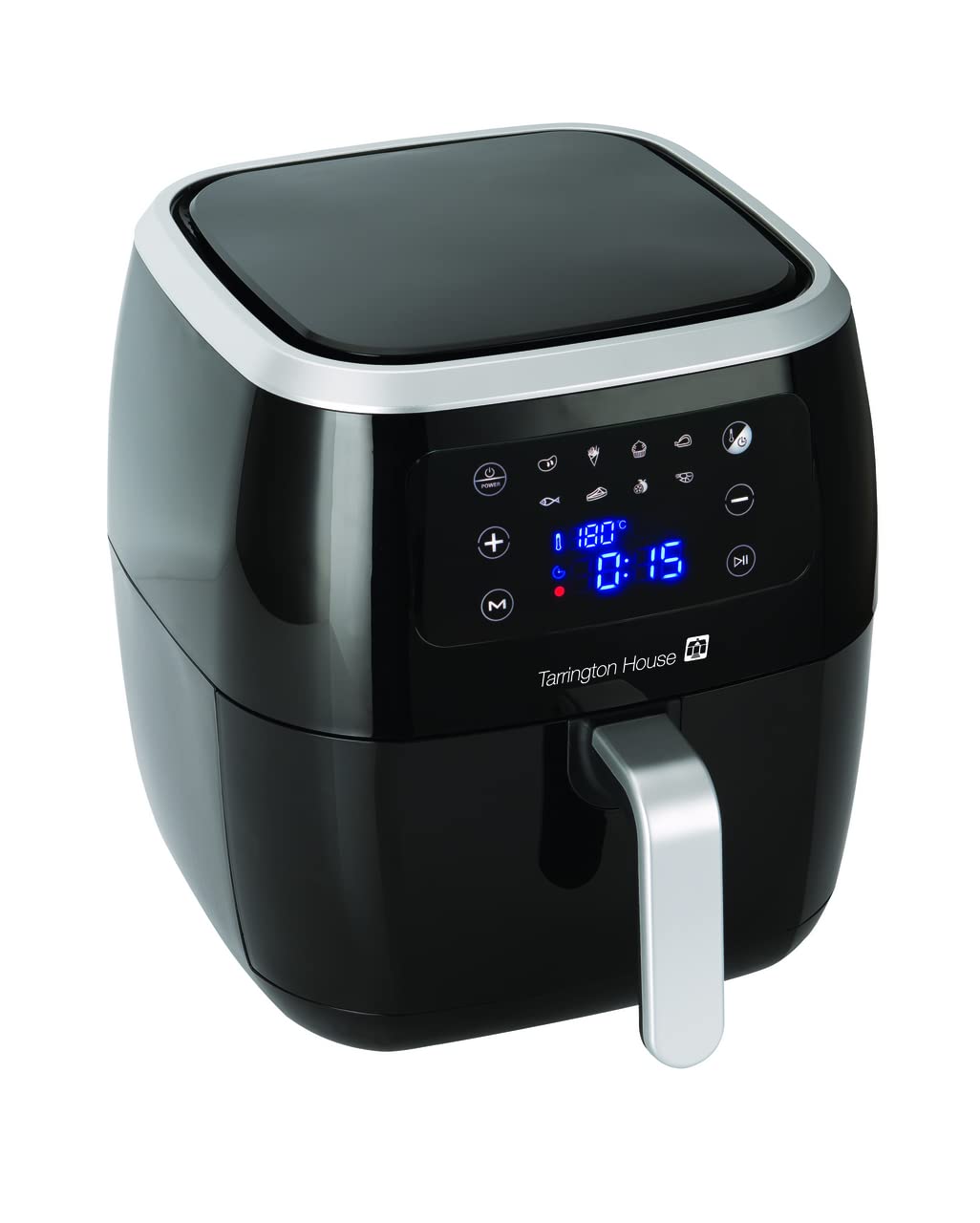 Tarrington House Friggitrice ad aria calda AF1800CP, plastica, 6.8 l, 1800 W, 8 programmi, timer di 60 min, nera