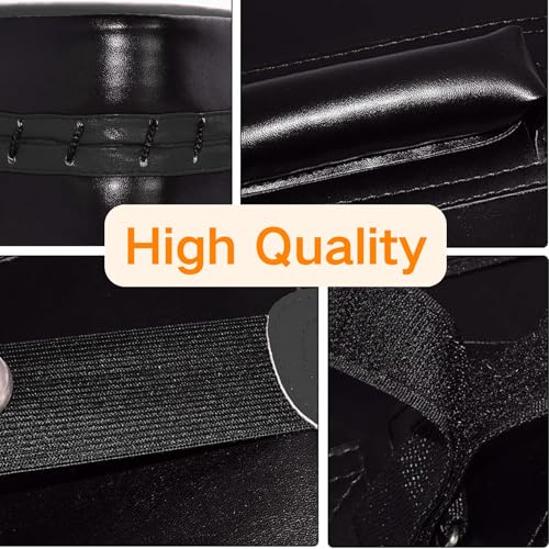 Image of TLBTEK Taekwondo Kick Shield - Muay Thai MMA Karate Kickboxing Training Pads - Curved Leather Strike Shield
