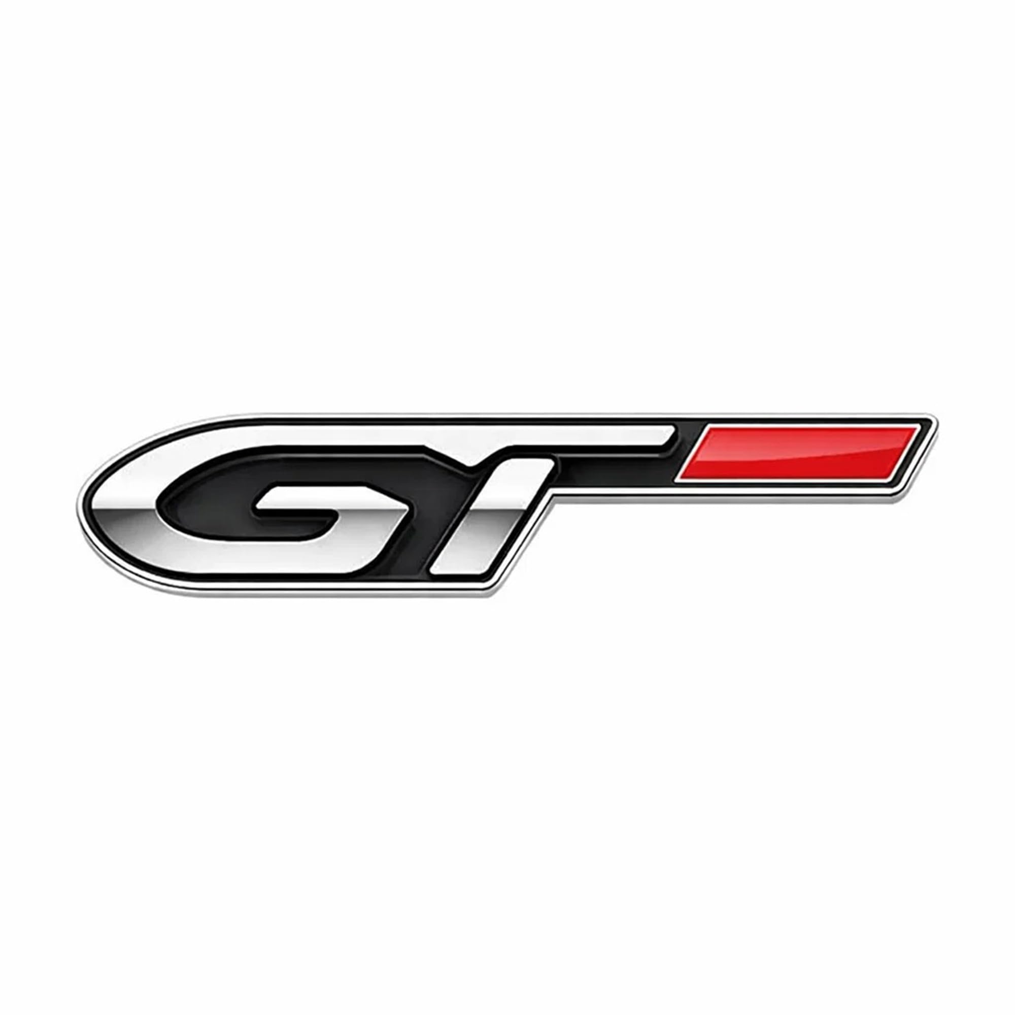 GT Emblem Sticker Compatible with Meridian 2026 Year Onwards All Models of Je-ep Car 3D Metal Stickers Badges Logo for All Cars & Bikes (Silver)