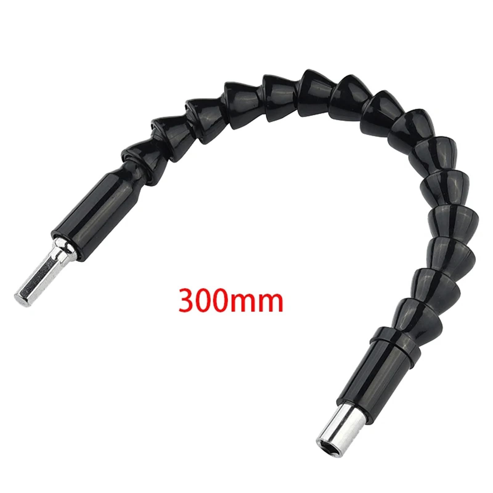 Flexible Bohrer-Verlängerung, Flexible Welle Bits Verlängerung Schraubendreher Bits Halter Universal Schlange Flexible Schlauch Kardanwelle Elektrische Bohrer Power Rod Link(300mm,2pc)