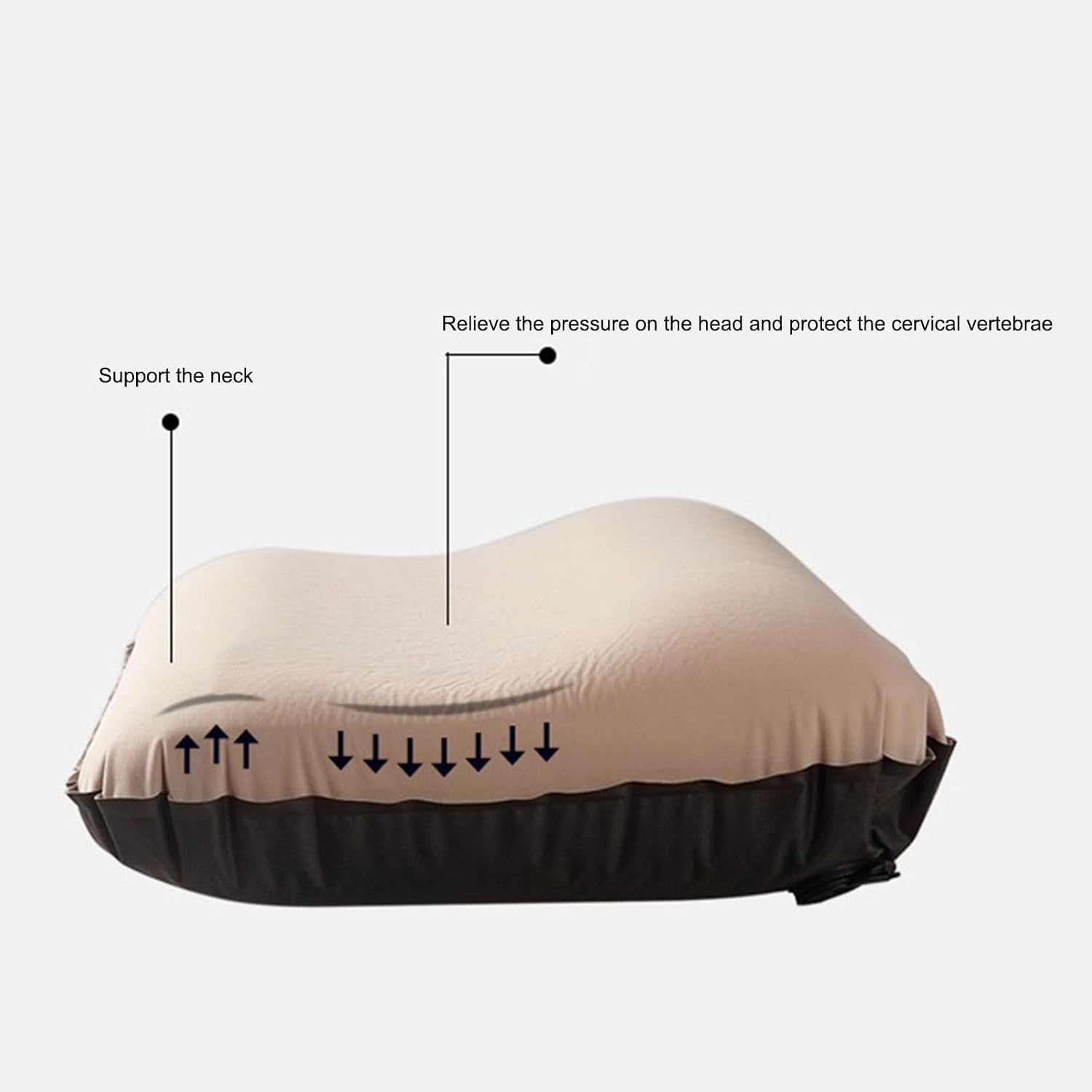 Lightweight Compressible Camping Pillows Quick Inflation Fabric for Outdoor Car Sleep High Resiliences Sponges Pillows