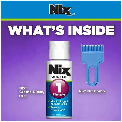 Nix Nix Lice Treatment Creme Rinse And Nit Removal Comb, 2 Oz (Pack Of 3) #TOP1