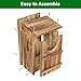 UUMENHA Owl House,Carbonized Cedar Large Owl Bird Box with Shavings,Owl Boxes for Outside 14.5×9×7.5 inches,Owl Nesting Box for Wildlife Lovers,Easy Assembly Required
