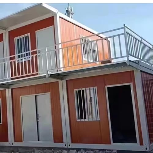 2 Story Granny Flat Expandable House Prefab Tiny Home Steel Container House Expandable Modular Villa Mobile Prefabricated Home Portable Trailer House Villa with Full Equipped Bathroom & Kitchen - Image 3