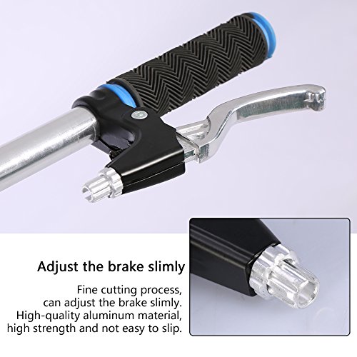 Yiio 1 Pair Bike Brake Levers, Universal Handlebar Aluminum Alloy Bicycle Handle For For Mountain Bike, Kids Bike, Folding Bike, Mtb Bmx 2.2Cm Diameter (Silver) #TOP6
