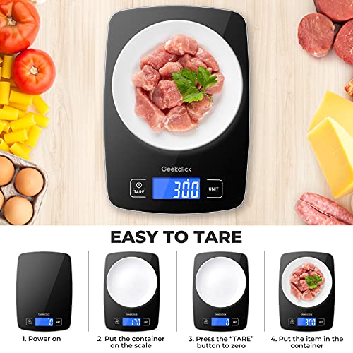 Buy Food Kitchen Scale, Geekclick 22lb Digital Scale for Food Weight