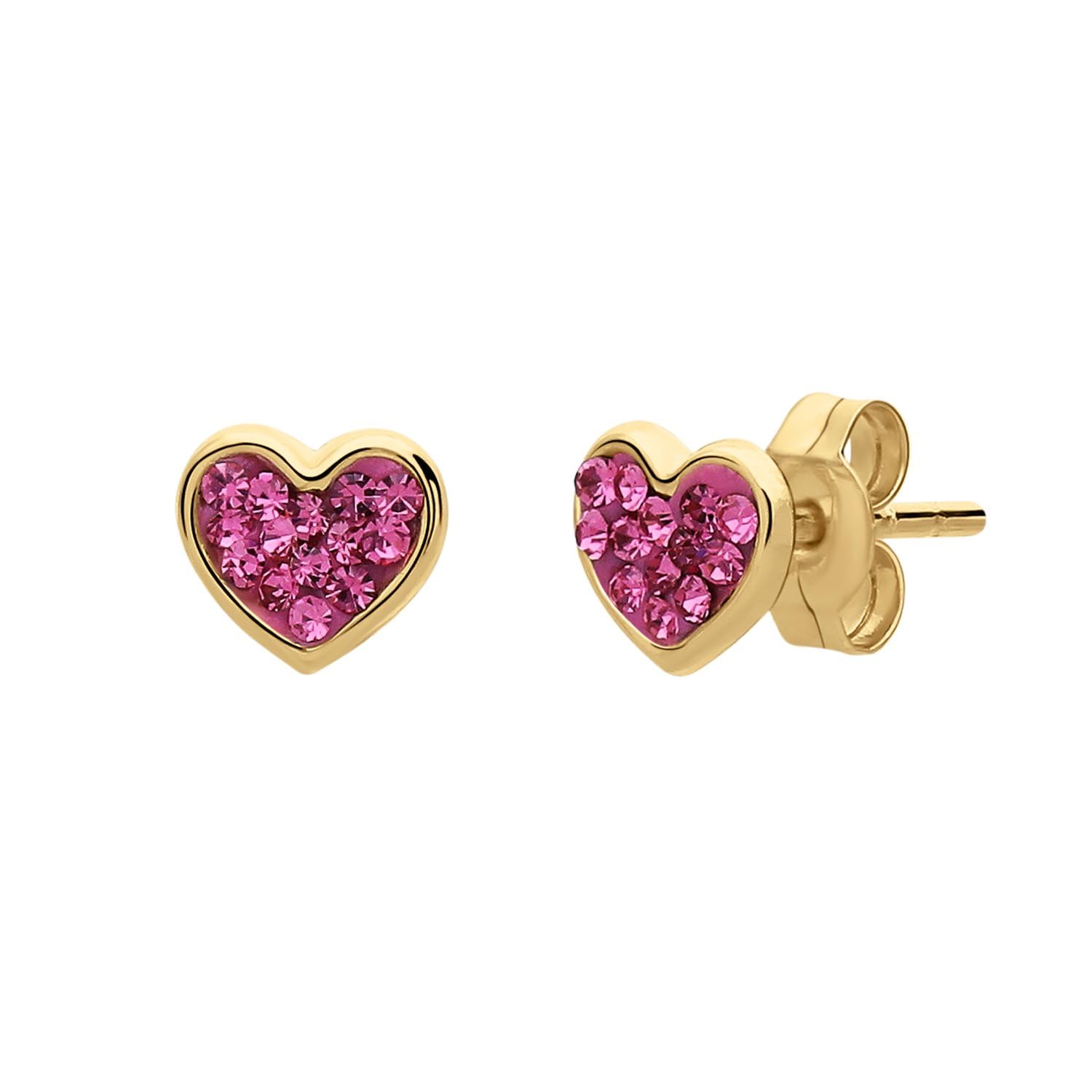 Lucardi - Kinder Ohrstecker - Tier - Schmuck - Geschenk Gold