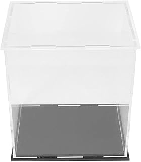 Clear Acrylic Model Display Case: Storage Cube Organizer Assemble Countertop Box Protection Showcase for Action Figures Toys Collectibles