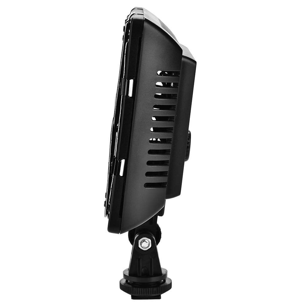 Dioche Panneau LED sur Caméra, Professionnelle Lumière Vidéo 160 LEDs 6000K, W160 Panneau de Lampe de Photographie vidéo LED pour Appareil Photo Reflex numérique caméscope DV Tournage Vlog