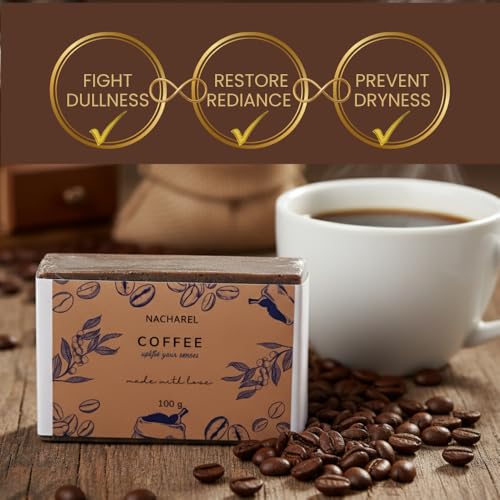Image of Coffee Soap | Pure & Gentle Bathing Bar for Glowing Skin | Nourishing & Aromatic Soaps for Men & Women | Exfoliating & Antioxidants Cleansing Bar| Soap for All Skin Types | Pack Of 1