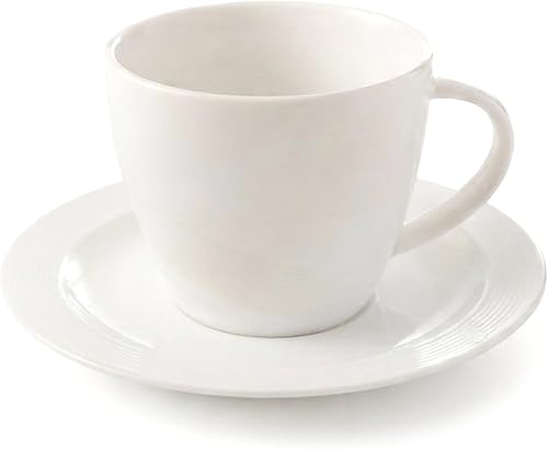 Shallow Bone China Tiffany Cup And Saucer Set
