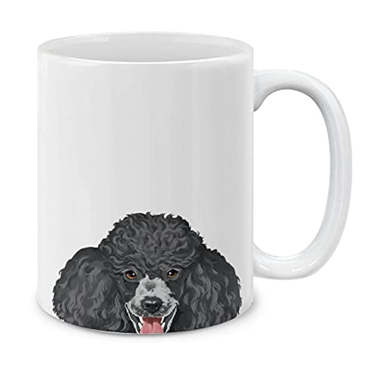 MUGBREW Black Standard Poodle Ceramic Coffee Mug Tea Cup, 11 OZ