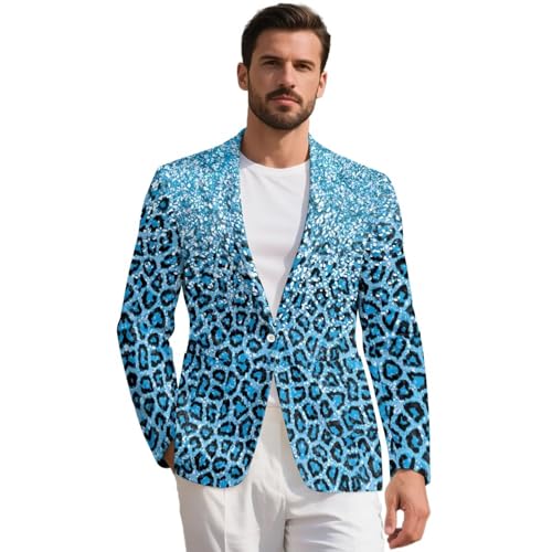 Mens Casual Slim Fit Suit Jacket 1 Button Daily Blazer Business Sport Coat Tops Notched Lapel Suit Jackets