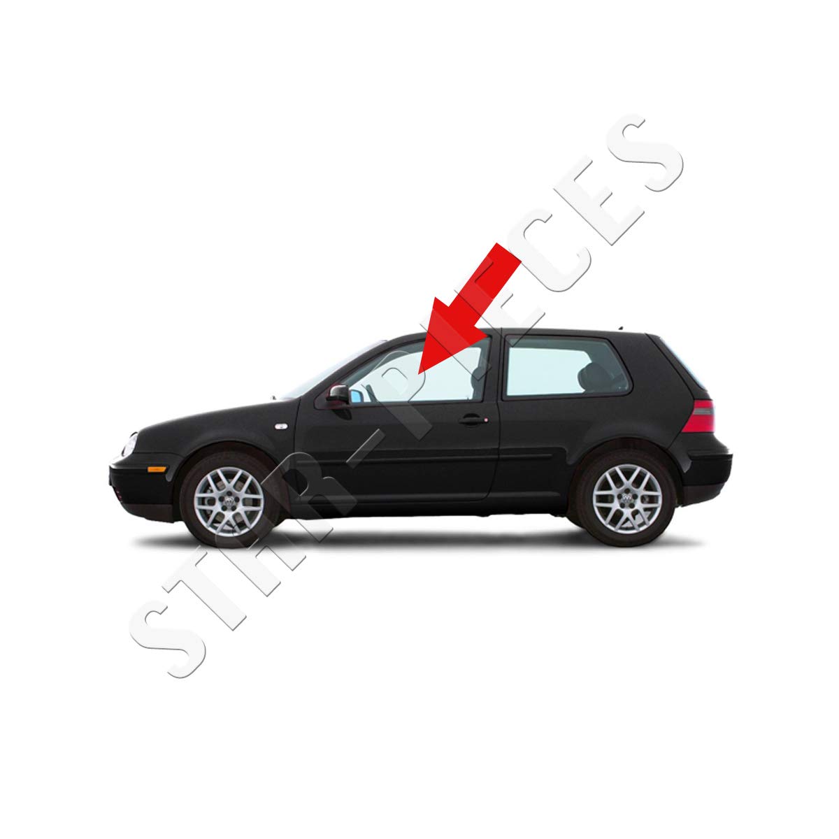 STARKIT PERFORMANCE Elevalunas Compatible para Golf 4 (1997-2006) Delantero Izquierdo (Conductor) (3 Puertas) 1J3837461D, 1J3837461F, 1J3837461H, 1JM898461A
