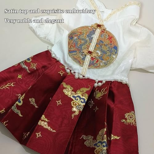 Vestido disfraz chino para perros y gatos rojo XL miniatura 2