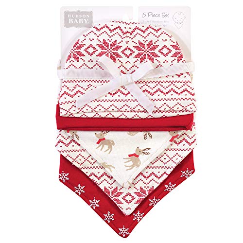 Image of Hudson Baby Unisex Baby Bandana Bibs and Headbands
