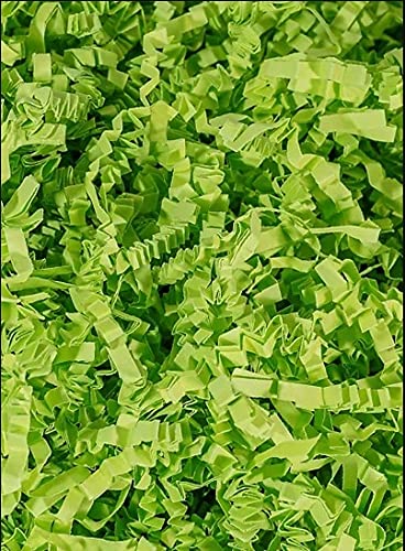 Green Color Crackle Shredded Paper Box Gift Basket Filler 50grams Packet For Diy Party & Wedding Packaging
