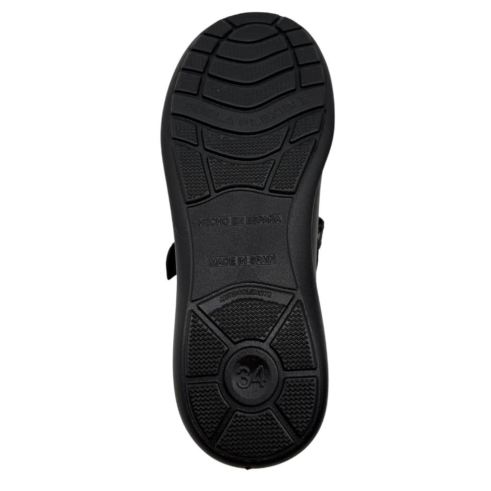 Zapatos Colegiales niña de Piel – Calzado Escolar Respetuoso y Lavable con Velcro o sin Cordones – Hechos a Mano en España – Náuticos y Merceditas cómodas para Diario