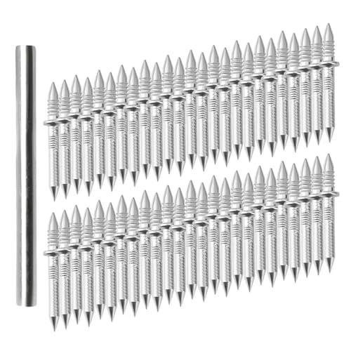 Clavos de doble cabezal 800 piezas para zócalos invisibles para madera maciza miniatura 1