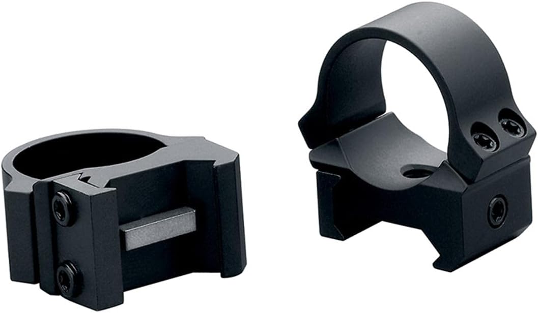 Leupold 1" PRW2 Permanent Weaver-Style Rings Matte Black Medium